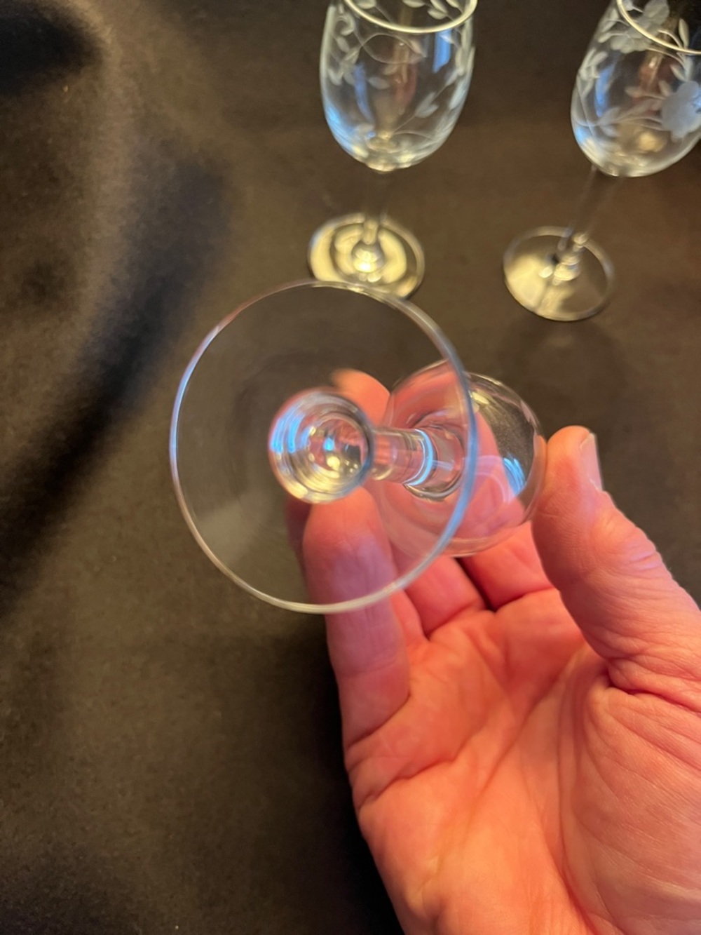 4 Princess House glasses Cordial Shot glasses Retired 4 “ Heritage Crystal - Picture 4 of 4